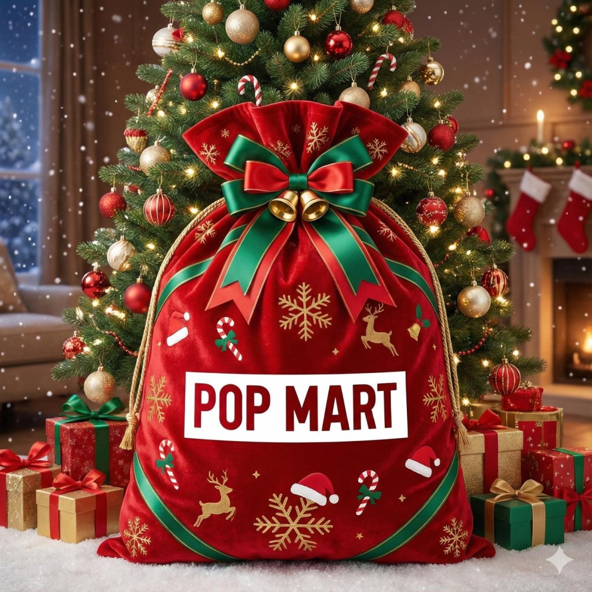 画像1: ポップマート　クリスマス袋 (1)